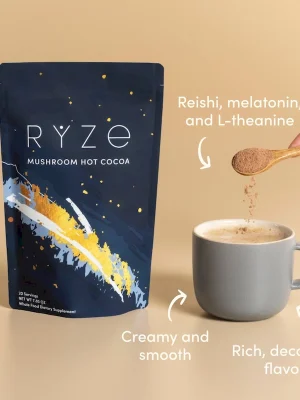 RYZE Nighttime Mushroom Cocoa Starter Bag