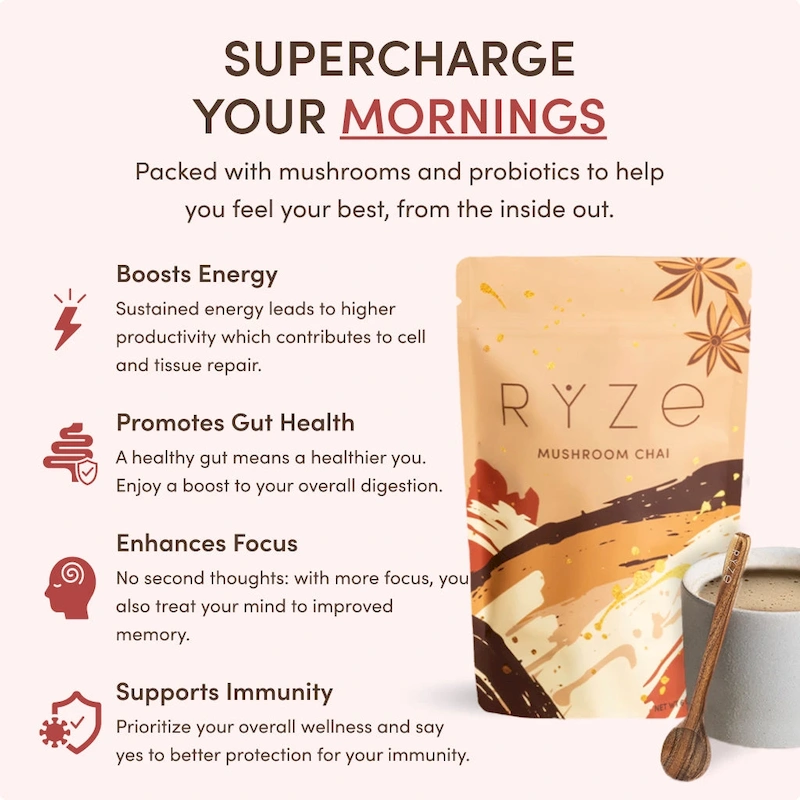 RYZE Mushroom Chai Starter Bag - Image 5