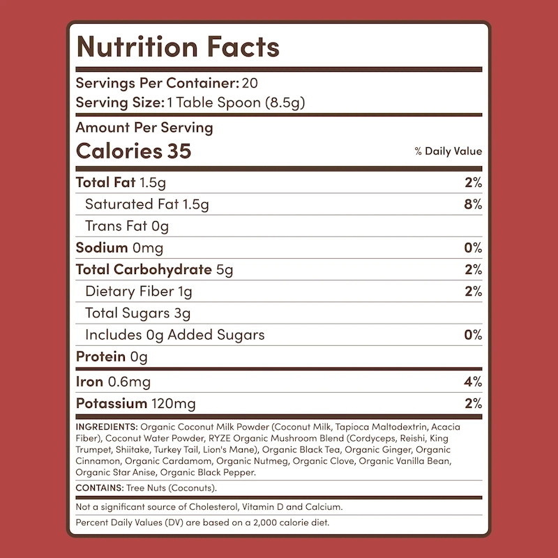 Mushroom Chai (1 Pack - 20 Servings) - Image 5