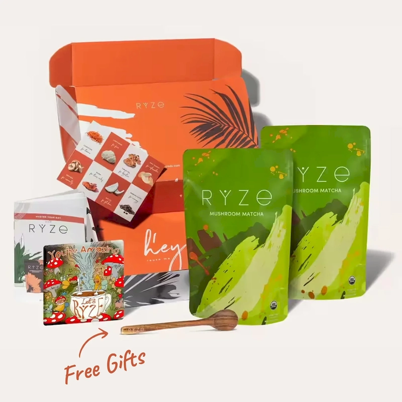 RYZE Organic Mushroom Matcha Starter Kit (60 servings) - Image 7